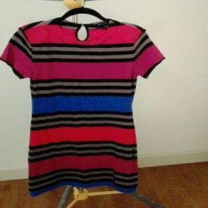 French Connection Striped t-shirt dress